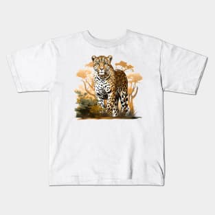 African Leopard Kids T-Shirt